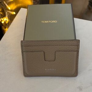 Tom Ford Tan Leather Card Holder.